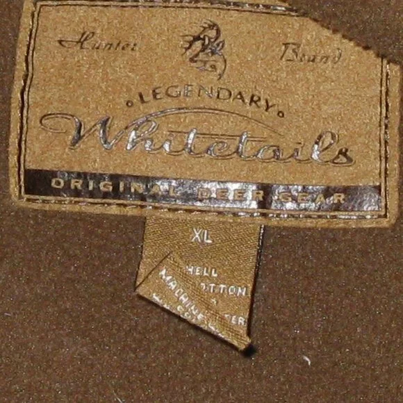 LEGENDARY Whitetails Original Deer Gear Men's Canvas Fleece Lined Vest Size XL